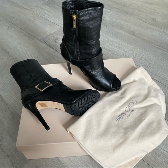 🎉HP🎉JIMMY CHOO BIKER BOOTIES - Picture 13 of 16